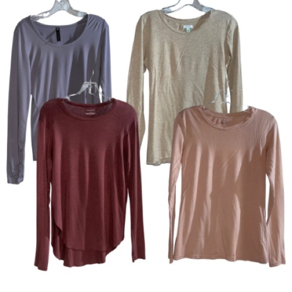 Susina Tops - Athleisure Long Sleeve Tops Lot Bundle of 4 Gym Loungewear Casual Weekend